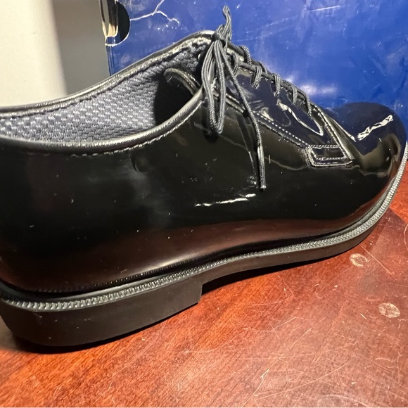 NWB Bates Men Patent leather Dress Cadet formalwear size 9.5E wide width - Picture 5 of 13